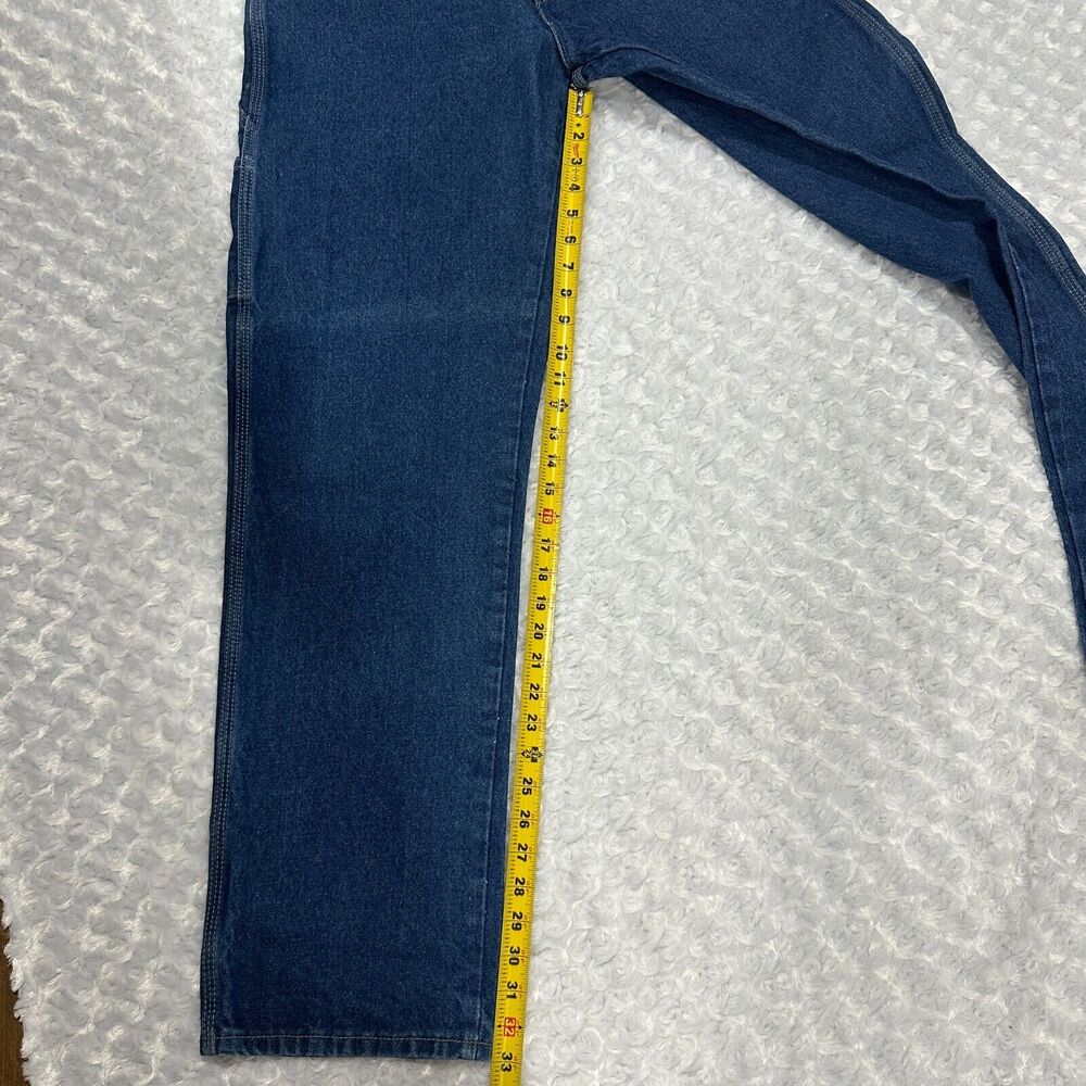 Dickies Jeans Mens 34x33 Carpenter Relaxed Fit Heavyweight Denim Cotton Workwear - Picture 11 of 12